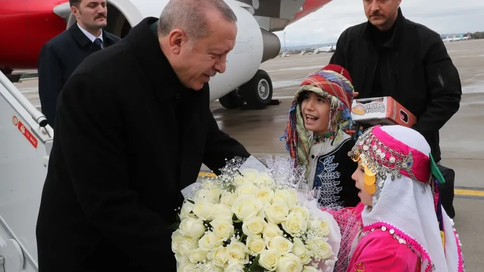 Başkan Erdoğan Antalya'da böyle karşılandı