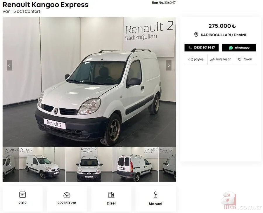 Listede en pahalı ikinci el araç 500 bin TL! Renault 12 ay garanti ile satışa sunuyor! İşte Renault, Peugeot, Fiat, Volkswagen, Hyundai, Opel…. 4