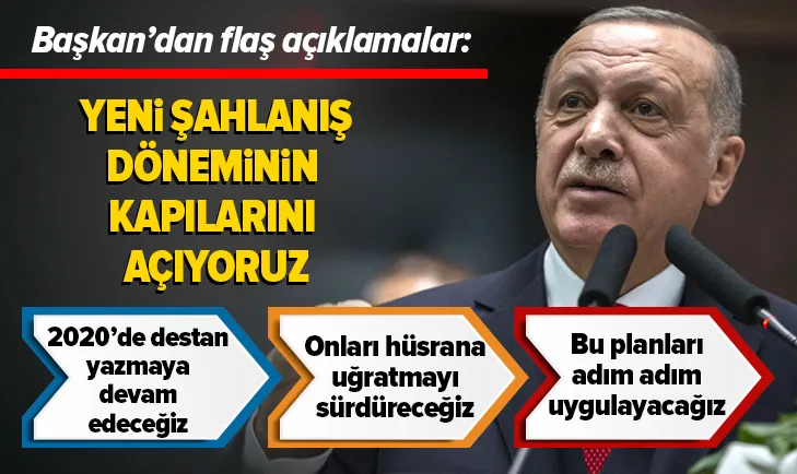 Erdoğan: Yeni şahlanış döneminin kapılarını açıyoruz