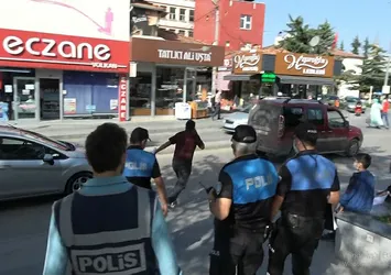 Çorum'da ilginç olay! Polisi görünce arkasına bile bakmadan kaçtı
