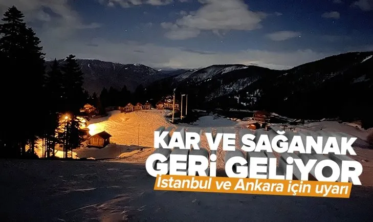 İstanbul ve Ankara için sağanak yağmur uyarısı! Kar yeniden geliyor | İşte 5 günlük hava durumu