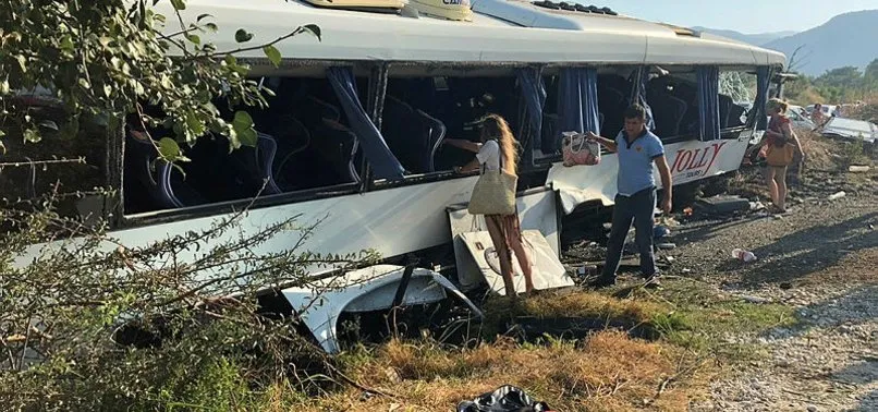 Muğla'da otobüs kazası - A Haber Son Dakika Gündem Haberleri