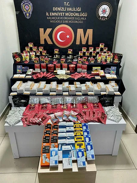 Denizli’de tütün kaçakçılarına operasyon: 2 gözaltı