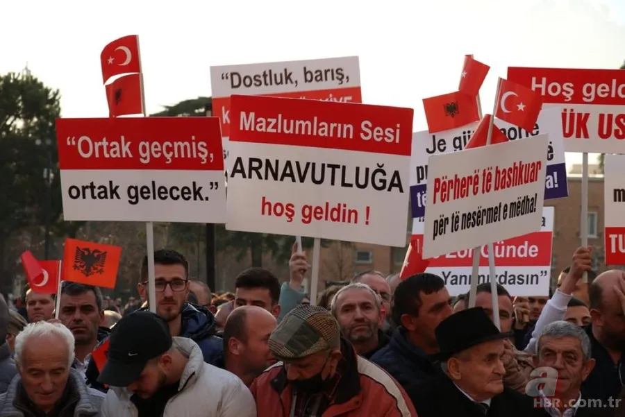 Tiran'daki Ethem Bey Camii'nin açılışı Başkan Erdoğan tarafından yapıldı 16