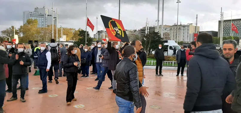 Taksim'de CHP'ye 10 Kasım tepkisi: Yazıklar olsun! Sizden utanıyorum