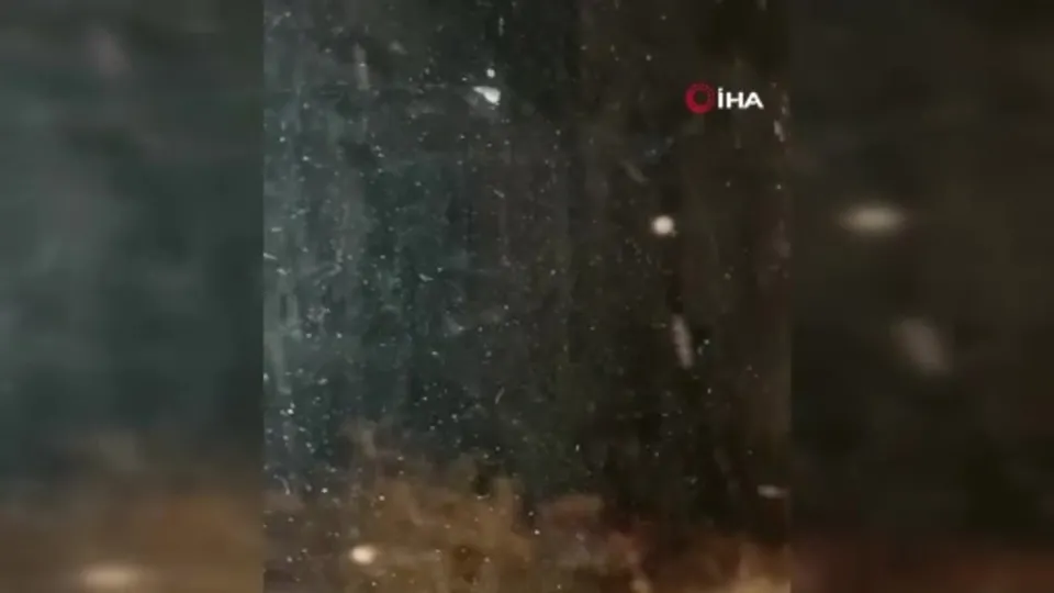 Çankırı’da beklenen kar yağışı başladı