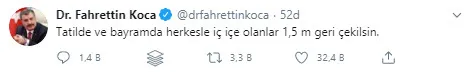 Bakan Koca'dan '1,5 metre' uyarısı - 1