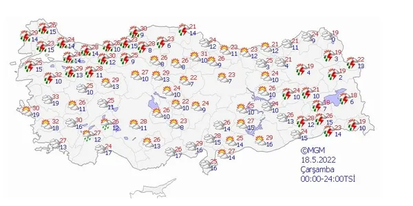 Meteoroloji 5 günlük hava tahmin raporunu açıkladı! Türkiye serin ve yağışlı hava etkisi altına giriyor | İstanbul ve birçok il için flaş uyarı - 3