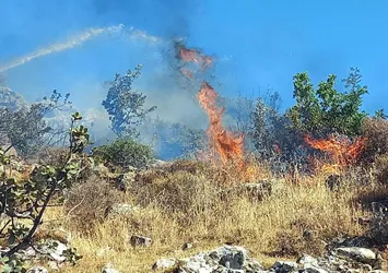 Bodrum'da yangın! Ekipler müdahale etti