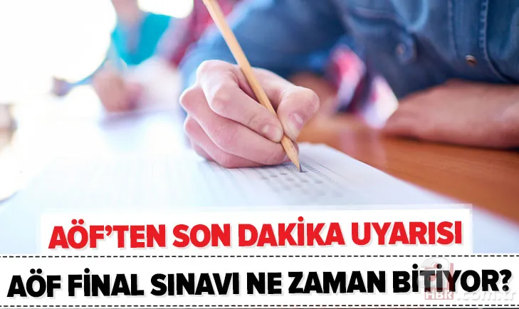 Son dakika: Açıköğretim öğrencileri dikkat! Sınavınız iptal olabilir! 2021 AÖF final sınavı ne zaman bitiyor? 1