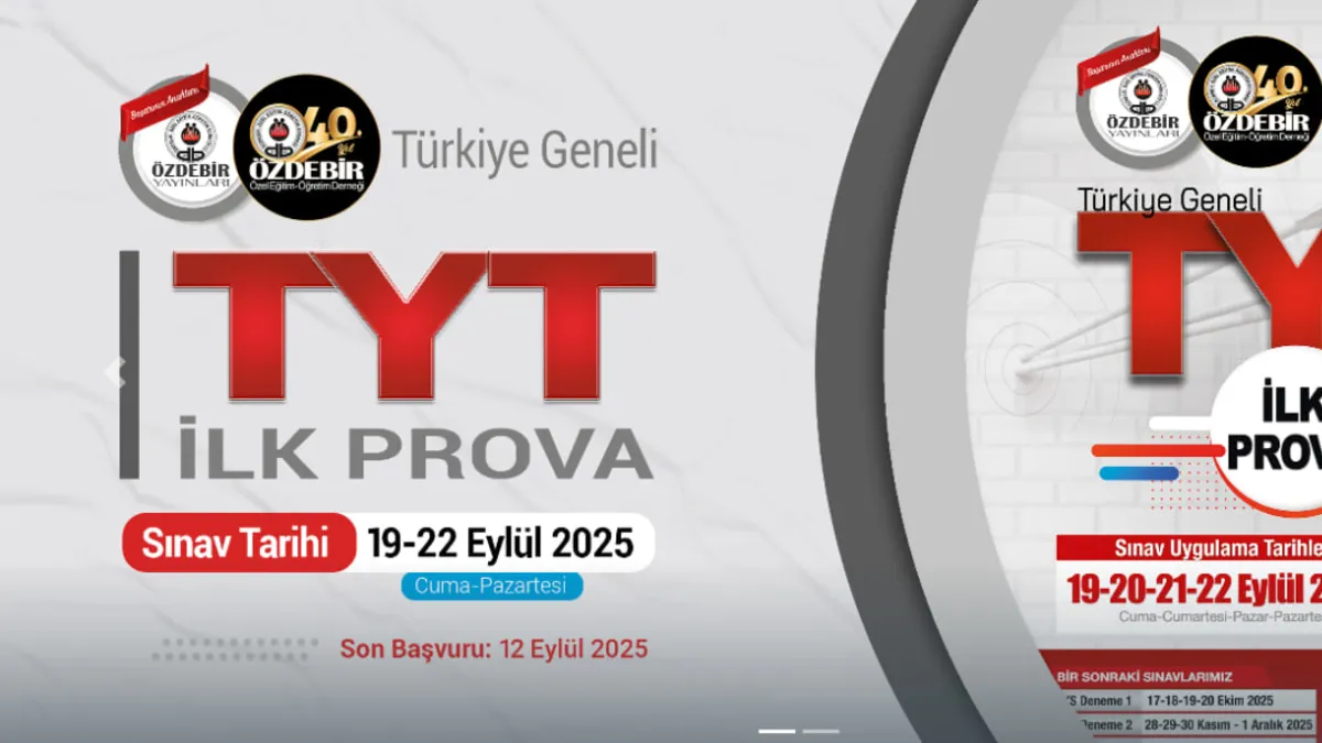 ÖZDEBİR TYT ilk prova 2026 sonuçları 19-22 Eylül | ozdebir.org.tr sınav sonuçları açıklandı mı, nereden öğrenilir?
