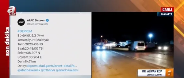 Malatya’da 5.3 büyüklüğünde deprem! İlk detaylar belli oldu! Son depremler listesi...