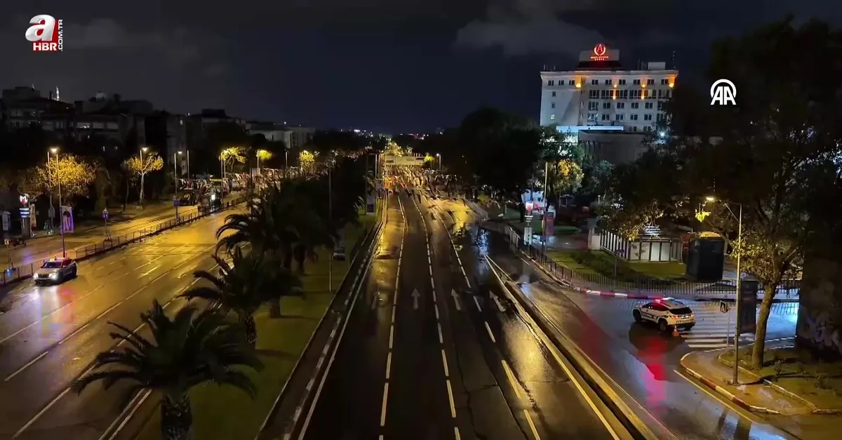 İstanbul'da bazı cadde ve yollar trafiğe kapatıldı