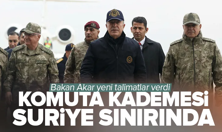 Bakan Akar Suriye sınırında