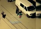Sokak ortasında çocuğu öldüresiye dövdü!