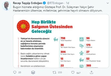 Son dakika: İstanbul Göztepe Şehir Hastanesine kavuştu! Başkan Erdoğan’dan önemli açıklamalar