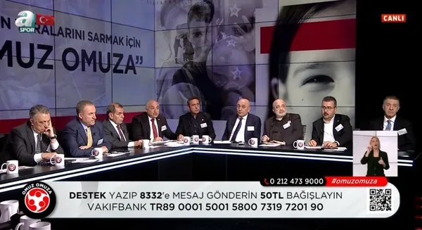 Spor camiası Omuz Omuza ekranlarda buluştu! Depremin yaralarını sarmak için dev bağış gecesinde 845,7 milyon TL toplandı