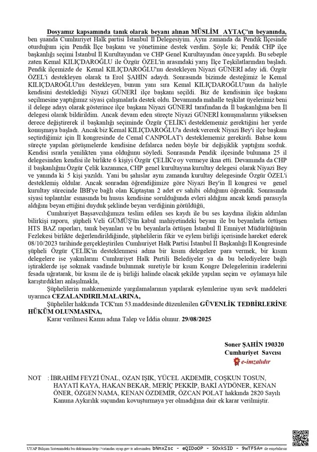 CHP İstanbul İl Başkanlığı seçiminde hile şüphesi! İddianame hazırlandı