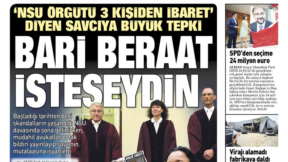 Sabah Avrupa'nın Merkel'in uykularını kaçıran manşetleri