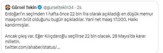 A Haber yayınında dil sürçmesi yaşayan Muhammet Bayram’dan düzeltme: En düşük memur maaşı net 22 bin TL olacak