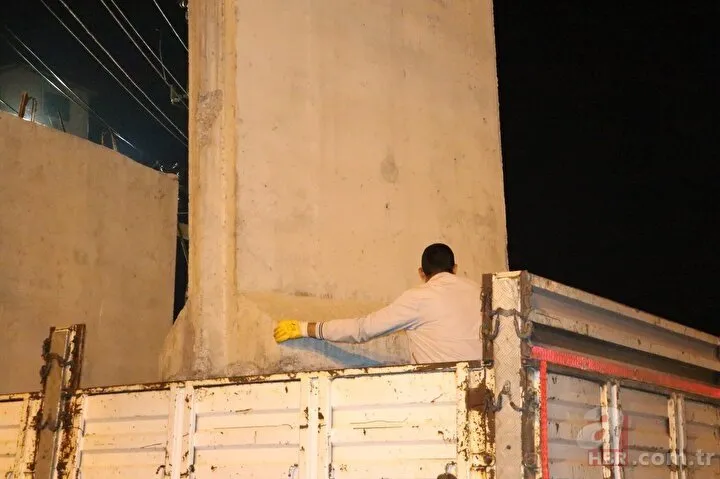 Müjdeyi başkan Erdoğan vermişti harekete geçildi! 7 tonluk bloklar böyle kaldırıldı