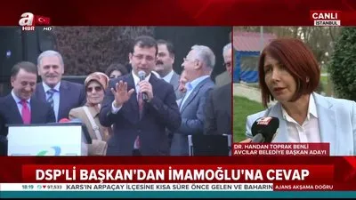 Handan Toprak Benli, İmamoğlu’nun tehditlerine cevap verdi