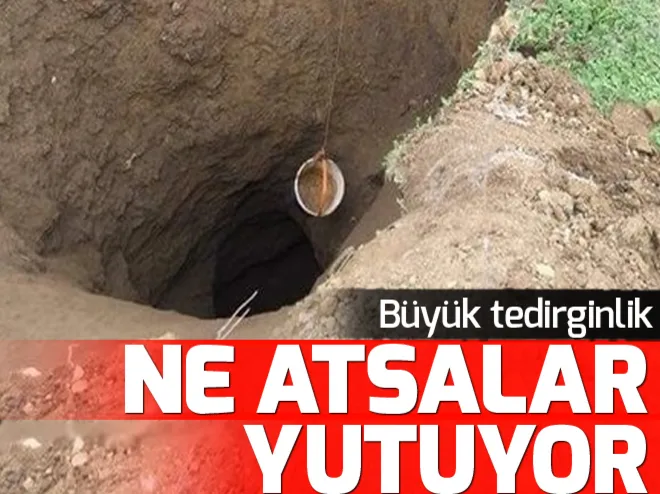 Çorum'da köyde 30 metre derinliğinde obruk oluştu