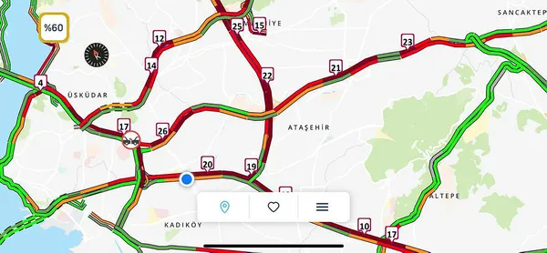 İstanbul yeni haftaya trafikle başladı! Trafik yüzde 60'a çıktı - 1
