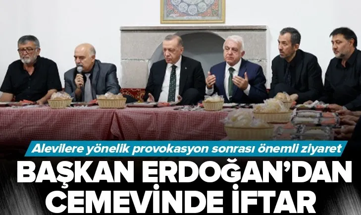 Başkan Erdoğan Alevi dedeler ile iftarda