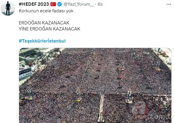 Başkan Recep Tayyip Erdoğan’dan “Teşekkürler İstanbul” mesajı! “Tweet altında paylaşalım…”
