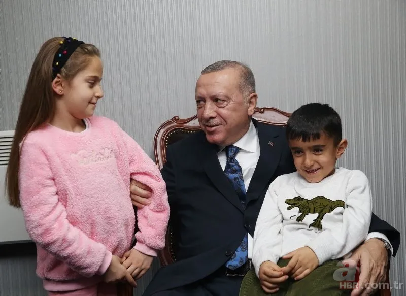 Başkan Erdoğan, Şehit Ahmet Budak'ın eşi ve çocuklarını kabul etti 5
