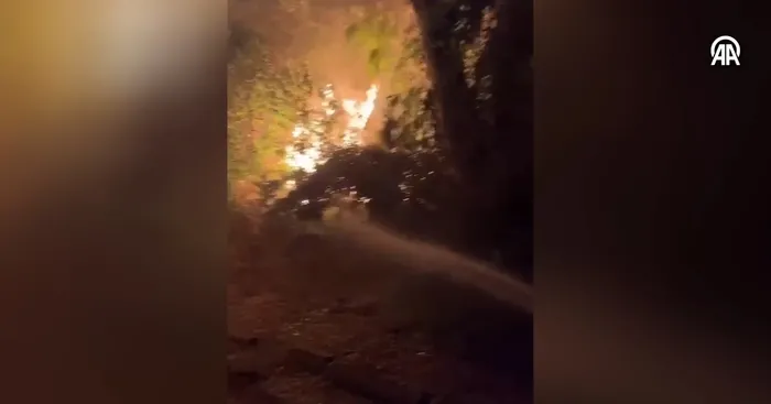 İsrail alev alev! Hizbullah’ın roketlerle vurduğu noktalarda yangın çıktı