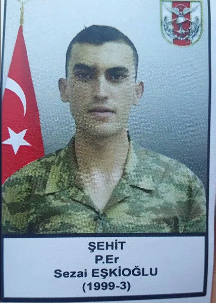 Şehit asker Sezai Eşkioğlu Hakkari'de törenle memleketine uğurlandı - 2
