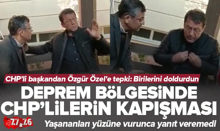 CHP’li başkan Özgür Özel’i azarladı