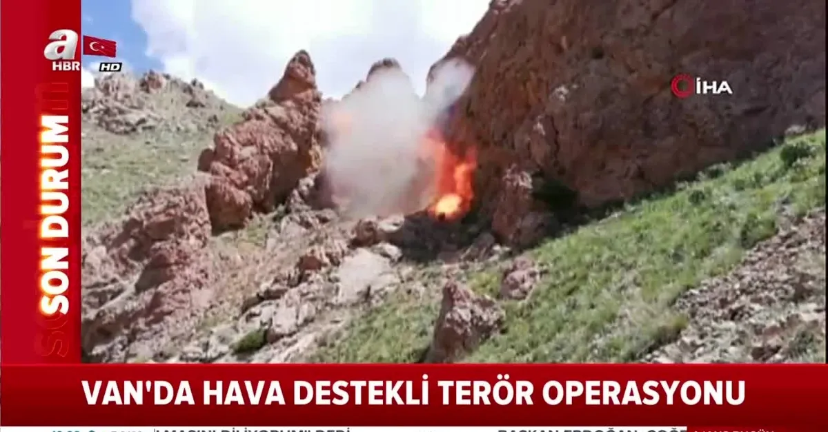 Van’da hava destekli terör operasyonu! İnleri yerle bir edildi |Video