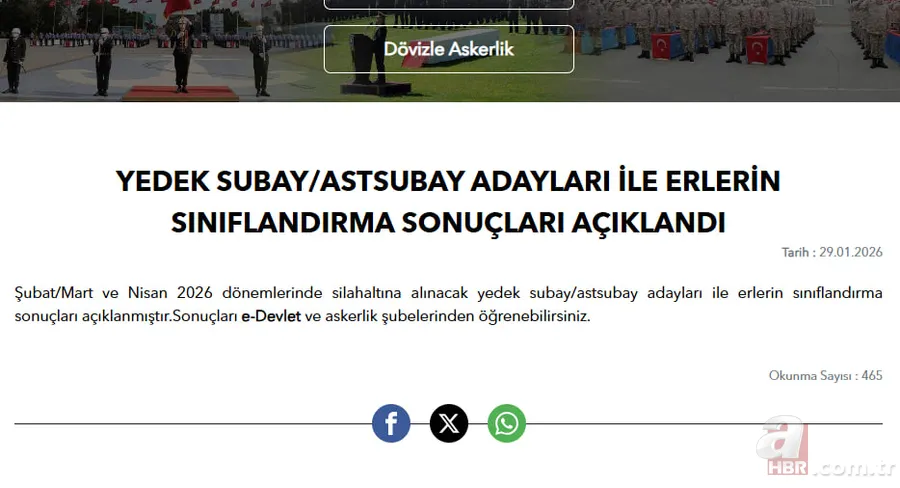 Şubat 2026 askerlik yerleri belli oldu! MSB e-Devlet sorgulama ekranı 2