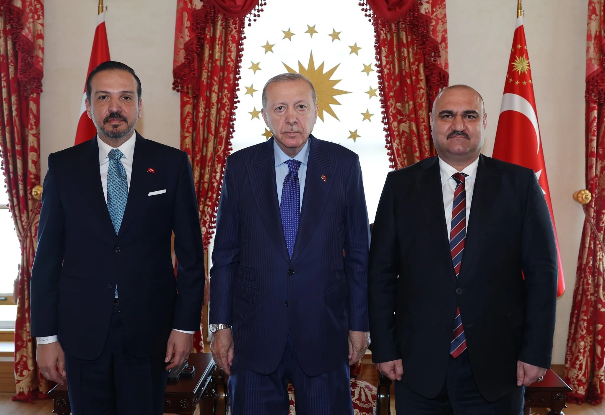 Başkan Erdoğan Kerkük Valisi Mehmet Seman Ağa'yı kabul etti