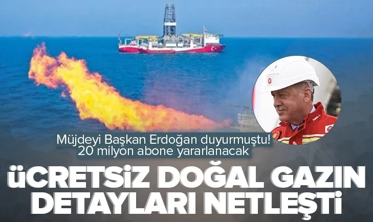 Müjdeyi Başkan Erdoğan vermişti! Ücretsiz doğalgazın detayları netleşti