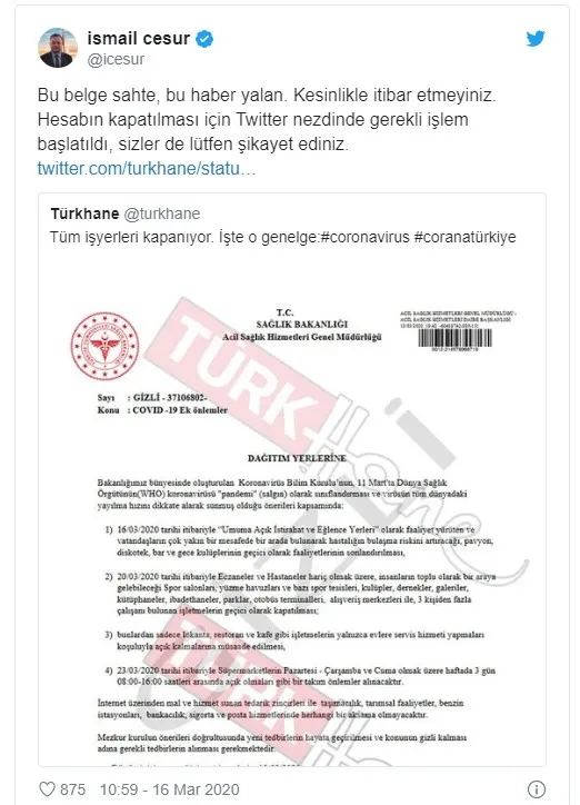 Son dakika: Sağlık Bakanı Fahrettin Koca'dan flaş açıklama: Sosyal medya ve Whatsapp’tan yayılan “gizli” belge gerçek dışıdır! - 2