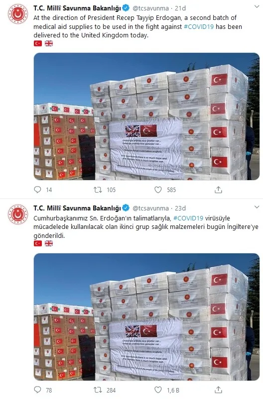 Son dakika: Türkiye'den İngiltere'ye yeni sağlık yardımı - 1