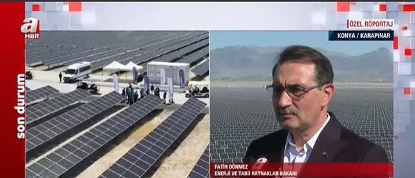 Avrupa’nın en büyüğü olacak! Konya GES’in özelliklerini Bakan Dönmez anlattı: 2 milyon kişinin yıllık ihtiyacını karşılayacak