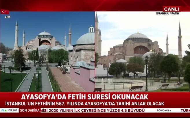 son dakika tarihi yarimada da tarihi gun ayasofya da fetih suresi okunacak video