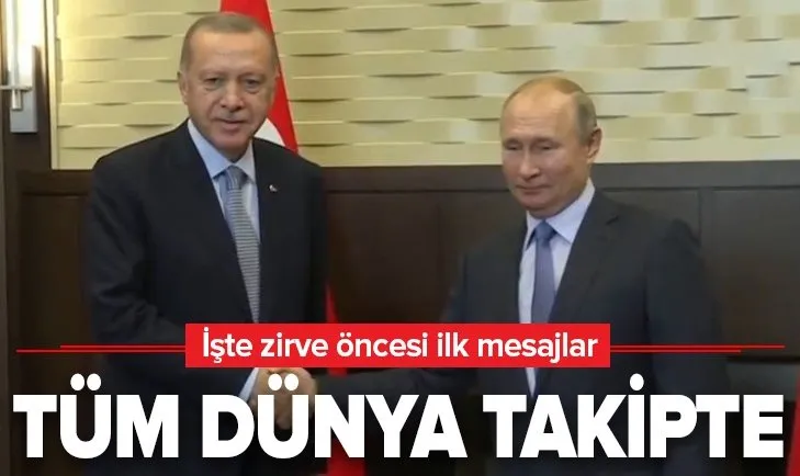 Başkan Erdoğan Putin ile bir araya geldi