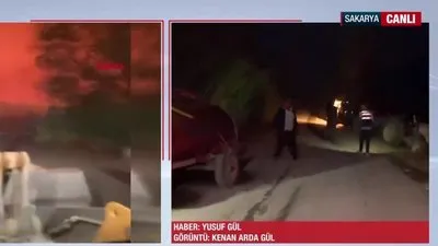Sakarya’da orman yangını: 2 köy boşaltıldı