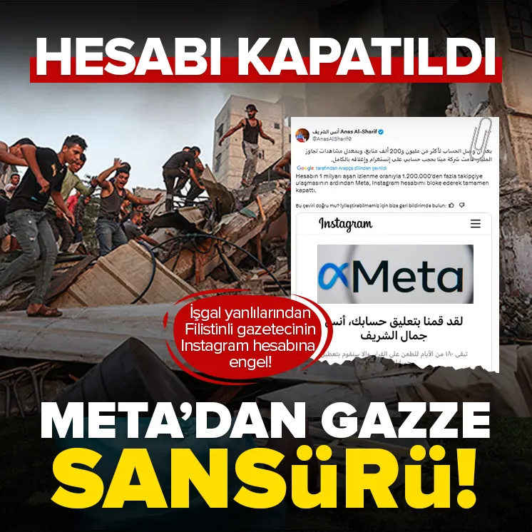 Metadan Gazze sansürü!