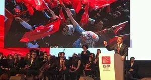 Herkes bunu konuşuyor! CHP’nin töreninde Ekrem İmamoğlu’nu Başkan Erdoğan mitinginin görüntüsüyle tanıttılar