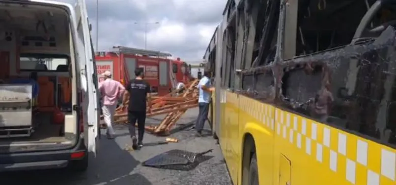 Son dakika: İstanbul'da kamyondaki demirler İETT otobüsüne düştü | Çok sayıda yaralı var