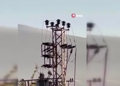 Iğdır’da elektrik trafosunda yangın paniği