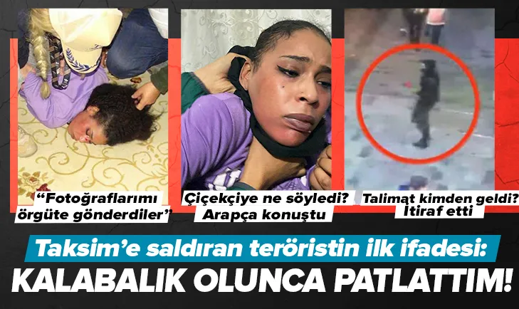 Teröristin ilk ifadesi ortaya çıktı!