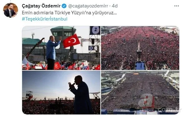 Başkan Recep Tayyip Erdoğan’dan “Teşekkürler İstanbul” mesajı! “Tweet altında paylaşalım…”